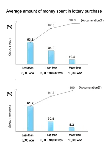 Amount of money spent in lottery purchase