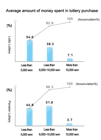 Amount of money spent in lottery purchase